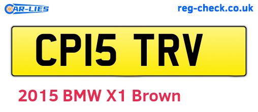 CP15TRV are the vehicle registration plates.