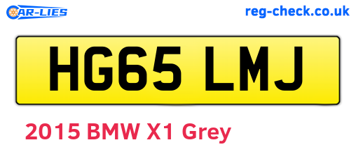HG65LMJ are the vehicle registration plates.