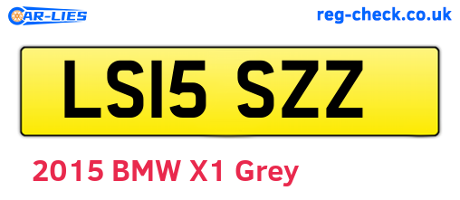 LS15SZZ are the vehicle registration plates.