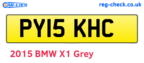 PY15KHC are the vehicle registration plates.