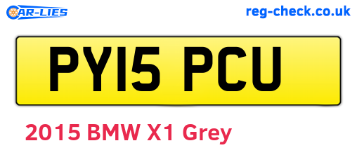 PY15PCU are the vehicle registration plates.
