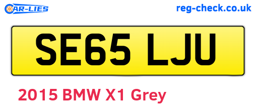 SE65LJU are the vehicle registration plates.