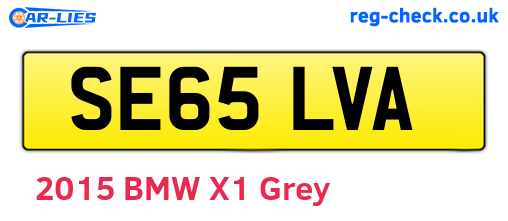 SE65LVA are the vehicle registration plates.