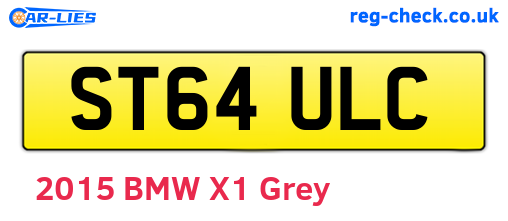 ST64ULC are the vehicle registration plates.