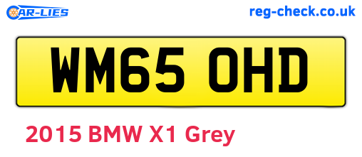 WM65OHD are the vehicle registration plates.