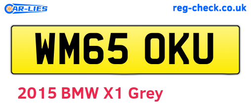 WM65OKU are the vehicle registration plates.