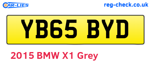 YB65BYD are the vehicle registration plates.