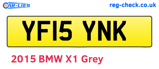 YF15YNK are the vehicle registration plates.