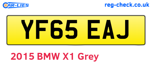 YF65EAJ are the vehicle registration plates.