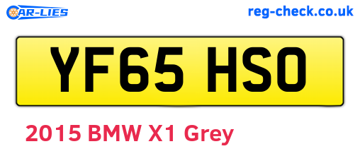 YF65HSO are the vehicle registration plates.