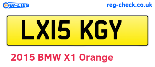 LX15KGY are the vehicle registration plates.