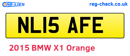 NL15AFE are the vehicle registration plates.