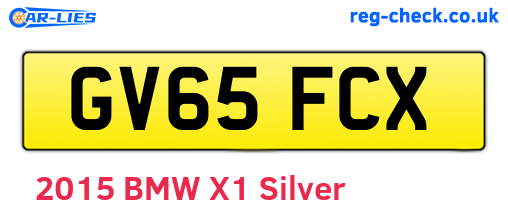 GV65FCX are the vehicle registration plates.
