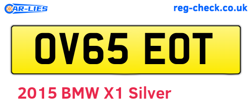 OV65EOT are the vehicle registration plates.