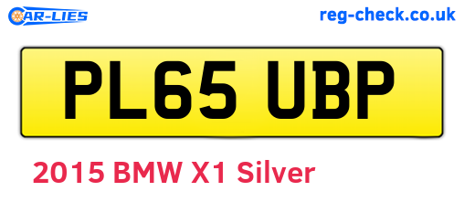 PL65UBP are the vehicle registration plates.