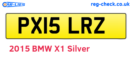 PX15LRZ are the vehicle registration plates.