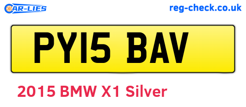 PY15BAV are the vehicle registration plates.