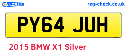 PY64JUH are the vehicle registration plates.