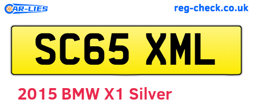 SC65XML are the vehicle registration plates.