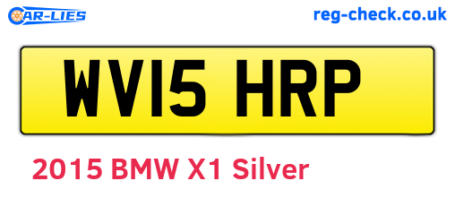 WV15HRP are the vehicle registration plates.
