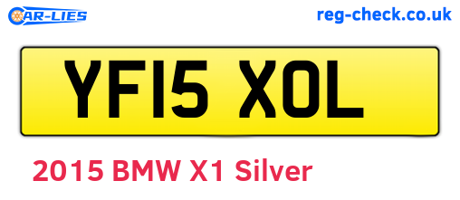 YF15XOL are the vehicle registration plates.