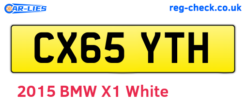 CX65YTH are the vehicle registration plates.