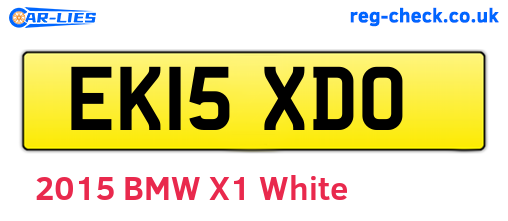 EK15XDO are the vehicle registration plates.