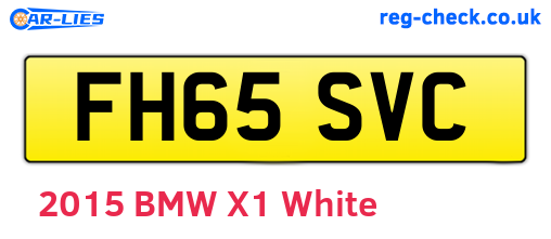 FH65SVC are the vehicle registration plates.