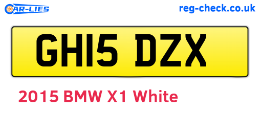 GH15DZX are the vehicle registration plates.