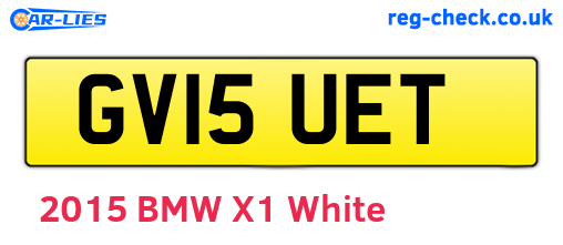 GV15UET are the vehicle registration plates.