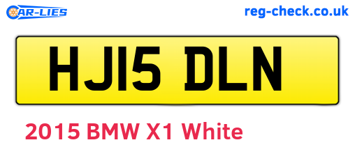 HJ15DLN are the vehicle registration plates.