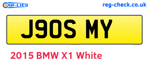 J90SMY are the vehicle registration plates.