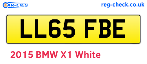 LL65FBE are the vehicle registration plates.