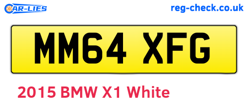 MM64XFG are the vehicle registration plates.