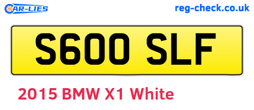 S600SLF are the vehicle registration plates.