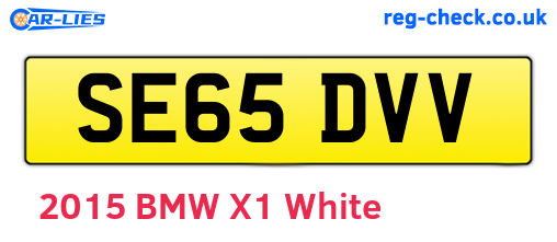 SE65DVV are the vehicle registration plates.