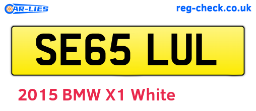 SE65LUL are the vehicle registration plates.