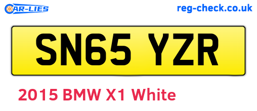 SN65YZR are the vehicle registration plates.
