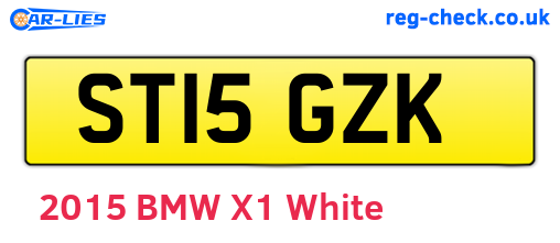 ST15GZK are the vehicle registration plates.