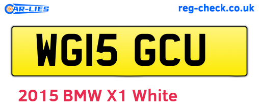 WG15GCU are the vehicle registration plates.