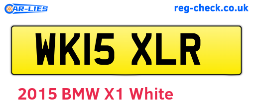 WK15XLR are the vehicle registration plates.