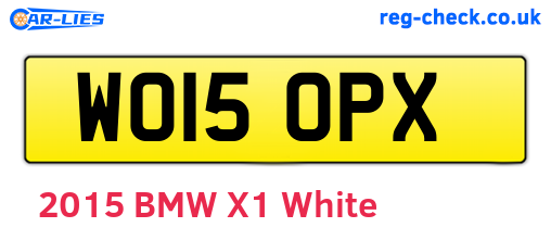 WO15OPX are the vehicle registration plates.