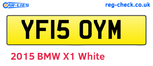 YF15OYM are the vehicle registration plates.