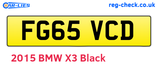 FG65VCD are the vehicle registration plates.