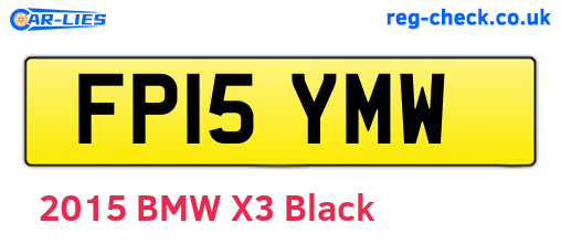 FP15YMW are the vehicle registration plates.