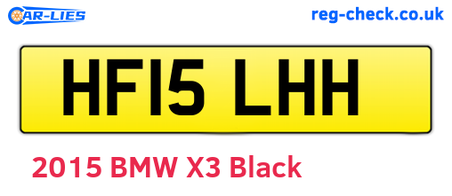 HF15LHH are the vehicle registration plates.