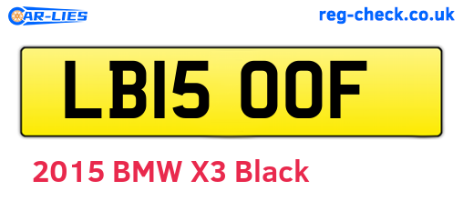 LB15OOF are the vehicle registration plates.