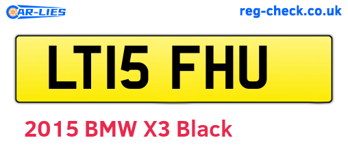 LT15FHU are the vehicle registration plates.