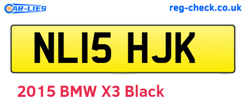 NL15HJK are the vehicle registration plates.