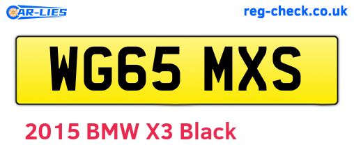 WG65MXS are the vehicle registration plates.